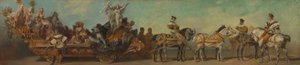 Návrh průvodu z roku 1879 – Hornictví od Hans Makart