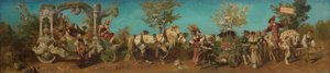 Návrh slavnostního průvodu 1879 - Zahradnictví od Hans Makart