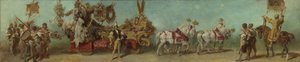 Návrh průvodu z roku 1879 – Oděvní průmysl od Hans Makart