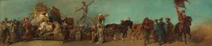 Návrh průvodu z roku 1879 – Družstvo velkoobchodníků od Hans Makart