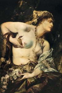 ""La mort de Cleopatre"" (Smrt Kleopatry) Obraz Hanse Makarta (1840-1884) 1875 Soukromá sbírka od Hans Makart