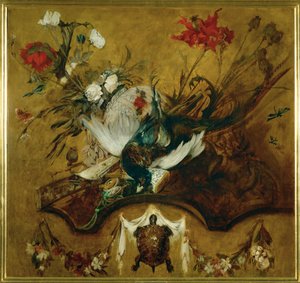 Velké lovecké zátiší ... (malba na plátně) od Hans Makart