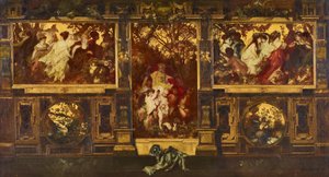 Moderní cupids - design pro zdobení zdi od Hans Makart