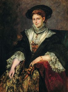 Portrét Berthy von Piloty, 1872-1873 od Hans Makart