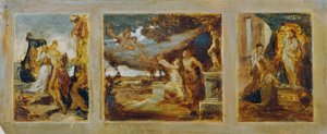 Náčrt pro triptych s mytologickými výjevy od Hans Makart
