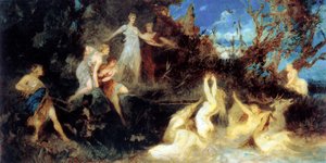 Hon na Dianu, studie, 1879. od Hans Makart