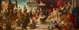 Venedig vyznamenává Caterinu Cornaro od Hans Makart