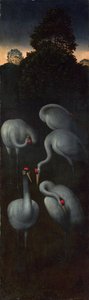 Jeřáby Rub panelu z triptychu, c. 1480 od Hans Memling