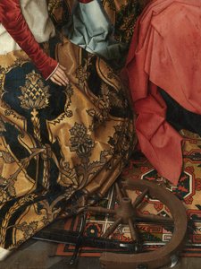 Detail centrálního panelu Triptychu svatého Jana Křtitele a svatého Jana Evangelisty od Hans Memling