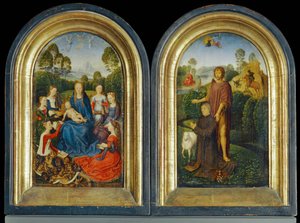 Diptych Jana Du Celliera, měšťana z Brugg ... od Hans Memling