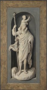 Svatý Kryštof. Kolem roku 1478 od Hans Memling