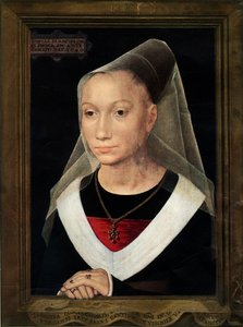 Portrét Marie, dcery Willema Moreela, 1480. od Hans Memling