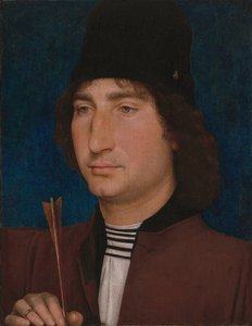 Portrét muže s šípem, c. 14701475. od Hans Memling