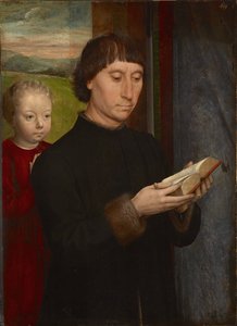 Portrét muže, který čte od Hans Memling