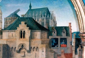 Svatyně St Ursula, Odjezd z Kolína nad Rýnem, Detail, 1489 od Hans Memling