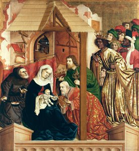 Klanění tří králů. Křídla Wurzachského oltáře, 1437