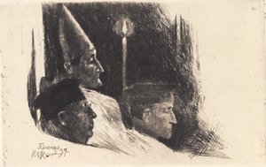 „Arcibiskup z Florencie slaví velikonoční mši“ od Hans Nikolaj Hansen