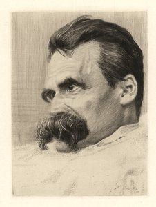 Portrét Friedricha Nietzscheho, 1899-1900 od Hans Olde