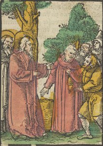 Kristus uzdravuje hluchoněmé, z Das Plenarium, 1517.