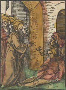 Kristus uzdravuje posedlé, z Das Plenarium, 1517. od Hans Schäufelein the Elder