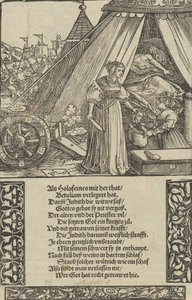 Judith s hlavou Holophernes, z památníku Das Büchle, 1533. od Hans Schäufelein the Elder