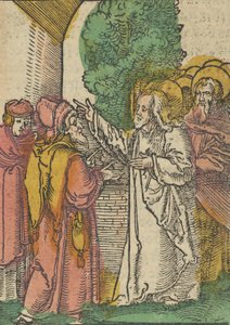 Podobenství o farizeech a výběrčích daní z Das Plenarium, 1517. od Hans Schäufelein the Elder