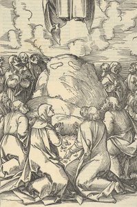 Nanebevstoupení Krista, ze zrcadla utrpení našeho Pána Ježíše Krista, 1507. od Hans Schäufelein the Elder