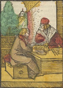 Podobenství o boháči a hospodyni, 2, z Das Plenarium, 1517. od Hans Schäufelein the Elder