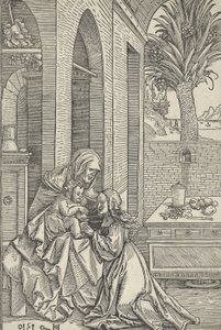 Panna a dítě se svatou Annou, 1510. od Hans Schäufelein the Elder