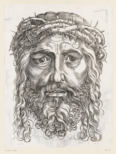 Velká hlava Krista s trnovou korunou od Hans Sebald (after) Beham