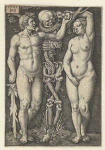Adam a Eva a Smrt od Hans Sebald Beham