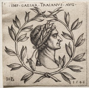 Busta císaře Traiana od Hans Sebald Beham