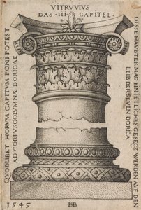 Hlavní a základna sloupce od Hans Sebald Beham