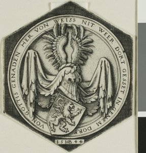 Erb se zběsilým lvem od Hans Sebald Beham