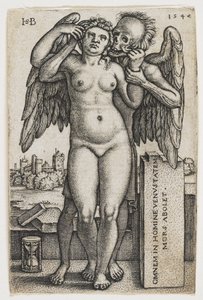 Smrt zachvacující ženu, 1547 od Hans Sebald Beham