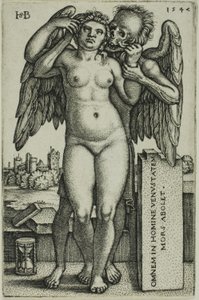 Smrt a Panna od Hans Sebald Beham