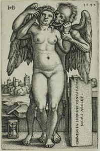 Smrt a Panna od Hans Sebald Beham