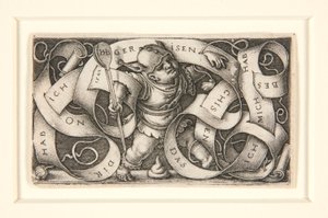 Malý Buffoon s velkým písmem (The Little Buffoon) od Hans Sebald Beham