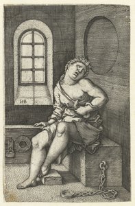Smrt Kleopatry od Hans Sebald Beham