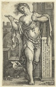 Smrt Lukrécie od Hans Sebald Beham
