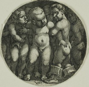Osm chlapců od Hans Sebald Beham