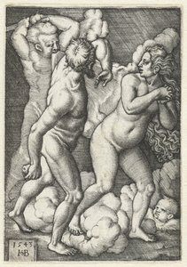 Vyhnání z ráje od Hans Sebald Beham