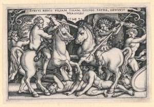Hercules unáší Iole od Hans Sebald Beham