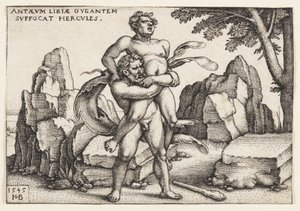 Herkules a Antaeus od Hans Sebald Beham