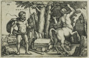 Herkules a Nessus od Hans Sebald Beham