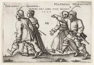 leden a únor od Hans Sebald Beham