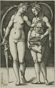 Judith a její služebník od Hans Sebald Beham