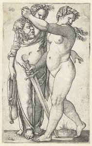Judith s hlavou Holoferna a služebnou od Hans Sebald Beham