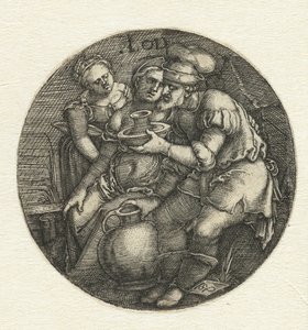 Lot a jeho dcery od Hans Sebald Beham