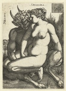 Nessus a Deïnira Nessvs Deianira (název na objektu) od Hans Sebald Beham